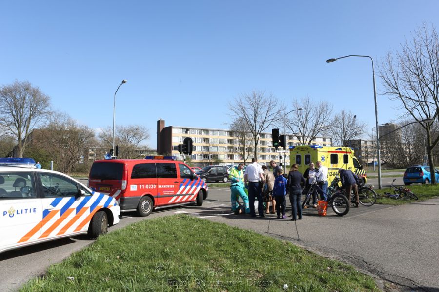 Man verliest been door val met scootmobiel na windvlaag op Amerikaweg