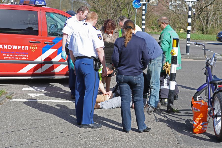 Man verliest been door val met scootmobiel na windvlaag op Amerikaweg