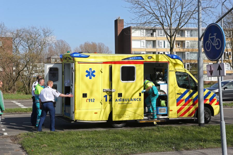 Man verliest been door val met scootmobiel na windvlaag op Amerikaweg