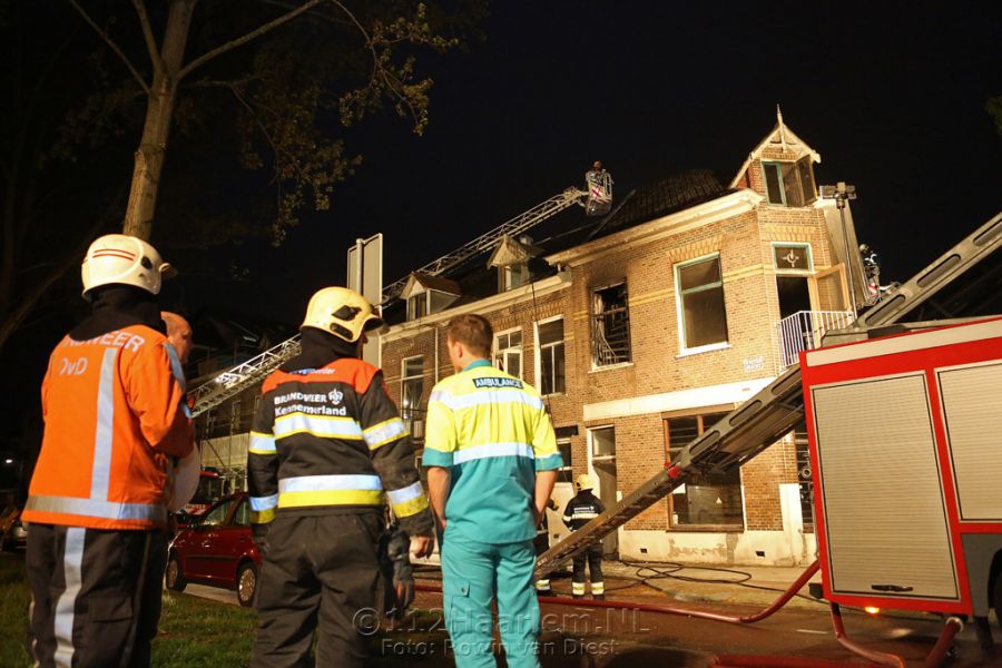 Uitslaande brand in leegstaande woning aan de Westergracht