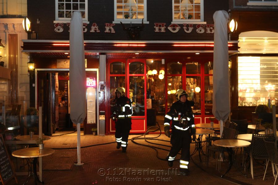 Brand in afzuiginstallatie bij restaurant Wilma en Albert