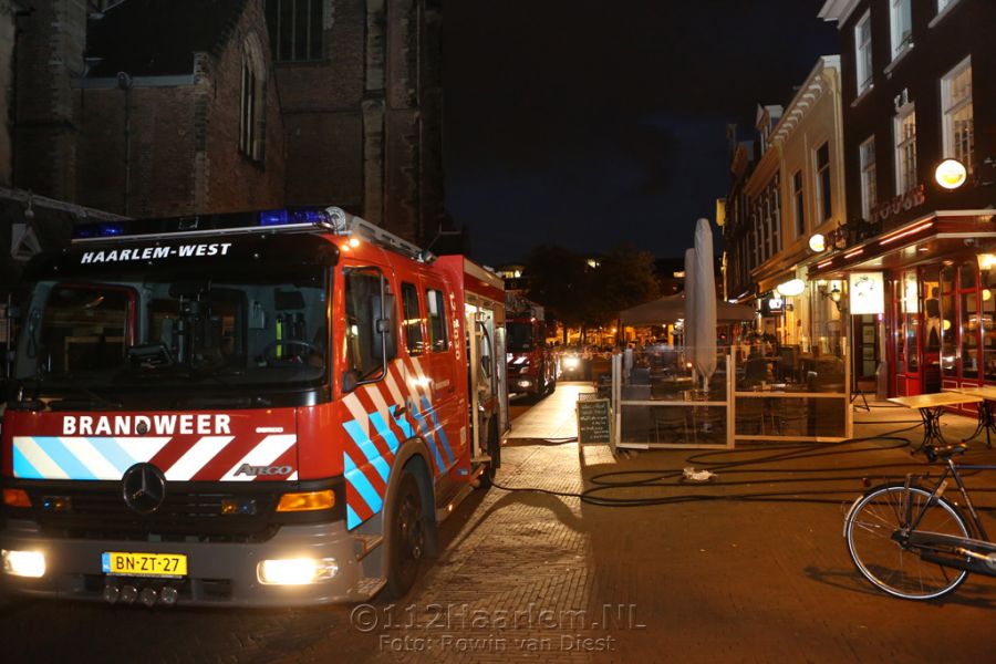 Brand in afzuiginstallatie bij restaurant Wilma en Albert