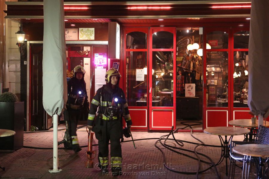 Brand in afzuiginstallatie bij restaurant Wilma en Albert